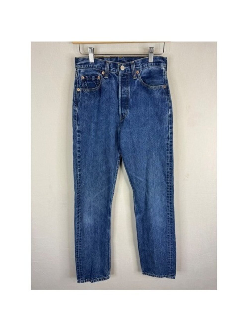 90s Levis 501 Vintage Womens Blue Straight High Rise Button Jeans 28x32 Canada